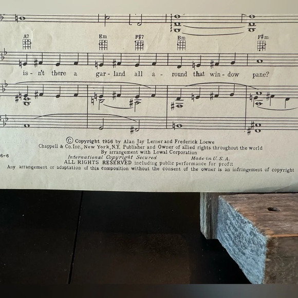 VINTAGE “On the Street Where You Live” Sheet Music Piano & Voice | My Fair Lady - Picture 6 of 9